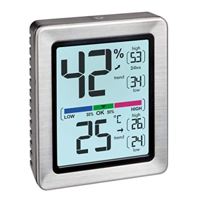 Immagine di TFA Dostmann EXACTO 30.5047.54 Termoigrometro Digitale, 74 x 26 90 mm, Colore: Argento