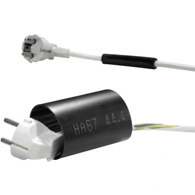 Immagine di HellermannTyton 321 30200 Termoretraibile con colla Nero 44.40 mm 7.40 Restringimento:6:1 1.22 m