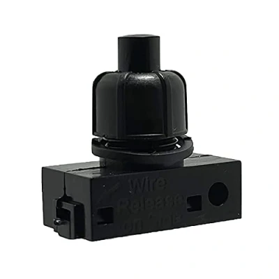 Immagine di Interruttore A pulsante di colore nero, bianco o trasparente, per lampade da 250 V, 2