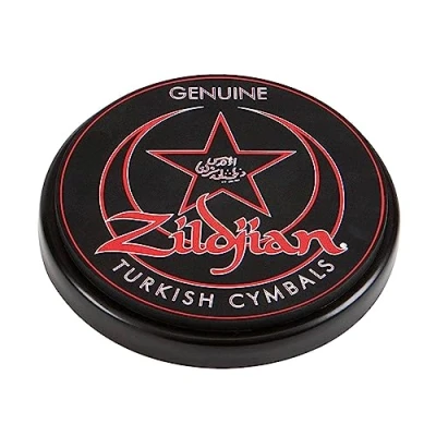 Immagine di ZILDJIAN P1201 PROFESSIONAL PRACTICE Pad 6&quot;, in Silicone, con Superficie Singola, Alta Qualità, Design Grafico Audace, Base MDF Resistente Antiscivolo, Diametro 6&quot;