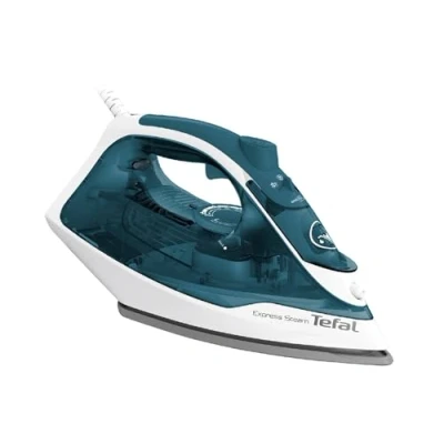 Immagine di Tefal FV2839E0 iron Dry &amp; Steam Cerilium soleplate 2400 W Blue White