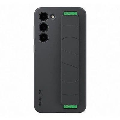 Immagine di Samsung Silicone Back Cover con Cinturino Nero Galaxy S23+