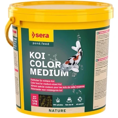 Immagine di Sera Koi Color Nature Medium Mangime per pesci Set %: 2 x 3800 ml
