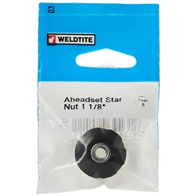 Immagine di Weldtite WEL8041 Aheadset Dado a Stella, 1 1/8&#039;&#039;, Argento