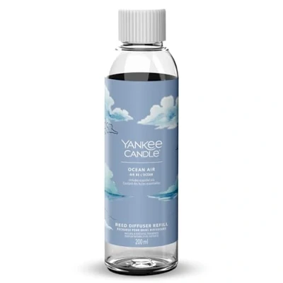 Immagine di Yankee Candle Signature Diffusore a bastoncini Ricarica Aria dell&#039;oceano 200 ml Fino 20 settimane di fragranza Un regalo perfetto per una donna