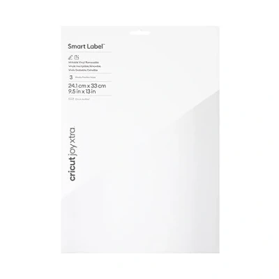 Immagine di Cricut Smart Vinyl Removable Joy Xtra Kit di pellicole Larghezza taglio 33 cm Bianco