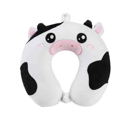 Immagine di I TOTAL® Cuscino da viaggio forma/Cuscino per collo Morbido supporto cervicale/Cuscini divertente (COW)