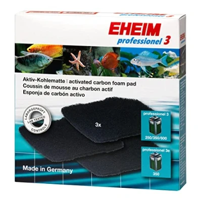 Immagine di Eheim Cuscino Carbone (3 Pezzi) per Filtro Prof.4+ (2271/73/75, 2371/73), Prof 4+e (2274)
