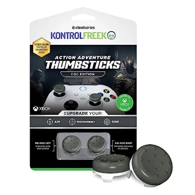 Immagine di KontrolFreek CQC Classic per controller Xbox One e Series X, levette le prestazioni, 2 concave, colore grigio/bianco