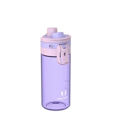 Immagine di Super Sparrow Borraccia Bambini 500ml Bottiglia Senza BPA, a Prova di Perdite TouchGulp Flusso Rapido Con Un Clic per Scuola, Sport, All&#039;aperto