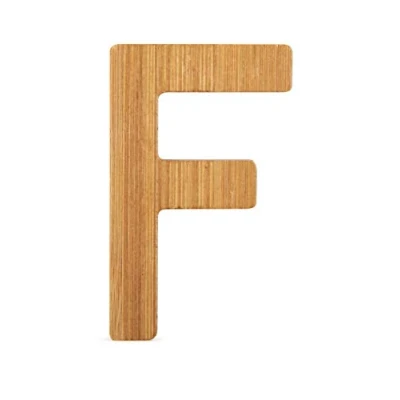 Immagine di Small Foot ABC Lettera F in bambù sostenibile, Super combinabile con Altre Lettere Come Decorazione o targhetta, particolarmente Adatto per Imparare a Leggere Bambini (Onore)