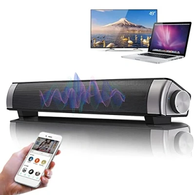 Immagine di Zerone Soundbar wireless Bluetooth TV stereo Home Speaker con telecomando