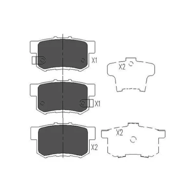 Immagine di KAVO PARTS KBP 2008 Kit pastiglie freno con segnalatore acustico usura HONDA: Integra II Coupe, CIVIC 7 Hatchback, Jazz 3, SUZUKI: SWIFT 3