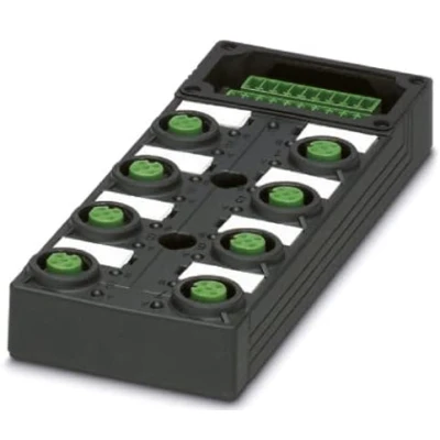 Immagine di Phoenix Contact SACB 8/ 8 L C GG SCO P 1452903 Scatola sensore attuatore passiva Distributore M12 con filettatura in plastica 1 pz.