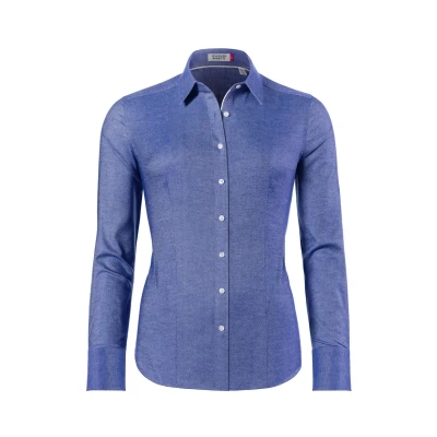 Immagine di Vincenzo Boretti Tailliert SOFT Oxford Camicia, Donna, Taglia: 42, Blau