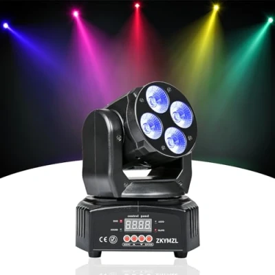 Immagine di ZKYMZL Mini lampada LED RGBWA/UV 6 in 1, 50 W, luce rotante, effetto testa mobile con DMX, per Disco, KTV, Club Party