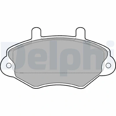 Immagine di DELPHI LP767 Kit pastiglie freno Non predisposto per contatto segnalazione usura con lamierino anticigolío senza accessori