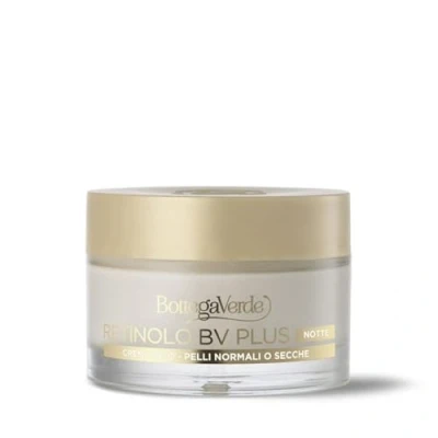 Immagine di Bottega Verde Retinolo BV Plus, Crema Viso Notte Antirughe e Antietà, 50 ml, con Pro Acido Ialuronico, Azione Elasticizzante, Pelli Normali o Secche