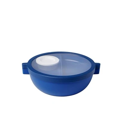 Immagine di Mepal Portapranzo Bento Vita Vasche rimovibili Contenitore extra con coperchio, portacomdimento e vassoio box Porta pranzo per insalate Vivid blue