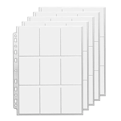 Immagine di Raccoglitore Giochi di Carte, Album Carte 25 Pagine, Pacchetti Collezione 225 Tasche per da Gioco Collezionatili, Trasparente Raccoglitori ad anelli A4