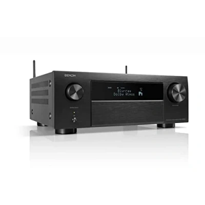 Immagine di Denon AVC X4800H Ricevitore AV 9.4 Canali, Amplificatore con Auro 3D, Dolby Atmos, DTS:X,6 &quot;8K Ingressi e 3 uscite, Bluetooth, Airplay 2, Multiroom, Compatibile Alexa, Nero