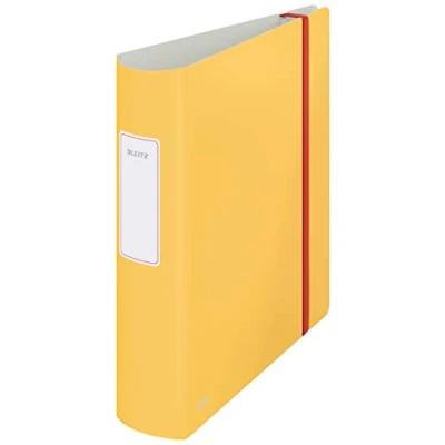 Immagine di Leitz Active Raccoglitore con Meccanismo a Leva 180, Capacità 500 Fogli, Formato A4, Dorso da 82 mm, Gamma Cosy, Giallo Caldo, 10380019