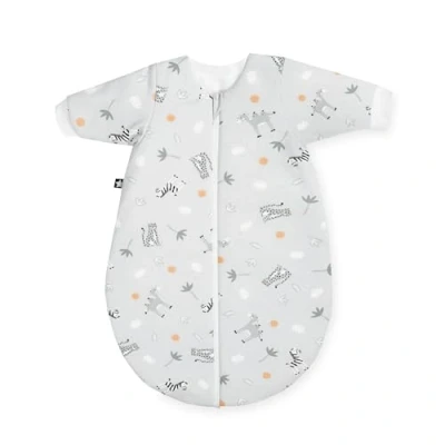 Immagine di Julius Zöllner Sacco nanna invernale in jersey, imbottitura calda, 2,5 TOG, lavabile a 60 C, made Germany, OEKO TEX Standard 100, colore: grigio savana