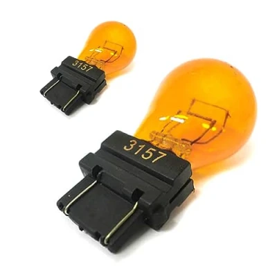 Immagine di CARALL 2 Pezzi di Lampade Alogena 12V Per Auto (3157 Amber T25 PY27/7W 27/7W W2.5x16q)