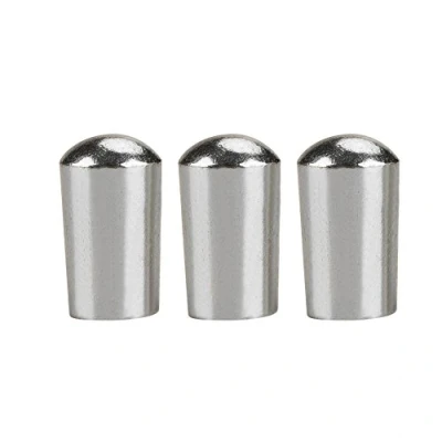 Immagine di Bnineteenteam 3Pcs Guitar Switch Tip 3 Way Toggle Knob Copper per LP EPI Chitarra elettrica(Argento) Accessori Prestazioni