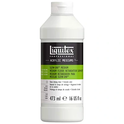 Immagine di LIQUITEX Medium Ritardante Slow Dri Per Mescolanze Liquido, 473 ml, Confezione da 1