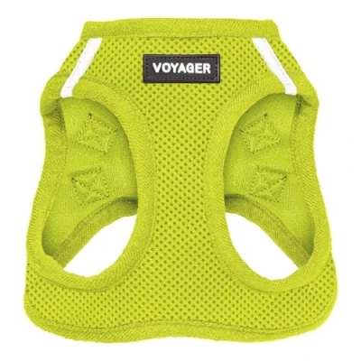 Immagine di Voyager Step in Air Pettorina per cani di taglia piccola e media rete tutte le stagioni, verde lime (finiture abbinate), M (torace: 40,6 45,7 cm)