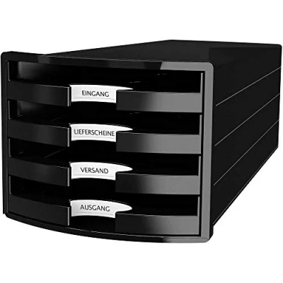 Immagine di HAN IMPULS 2.0 1013 13 Cassettiera Nero DIN A4, C4 Numero cassetti: 4