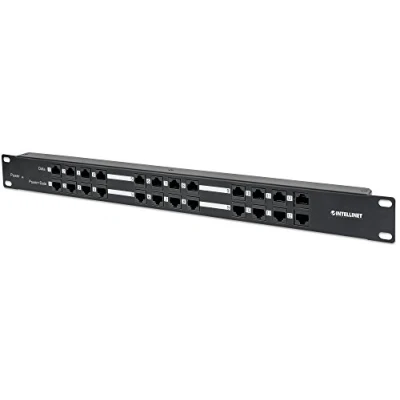 Immagine di Intellinet 720342 12 Porte Patchpanel di rete 483 mm (19) CAT 5e 1 U Nero