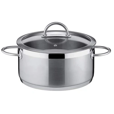 Immagine di Tescoma T779216 Vision Casseruola con Coperchio, Acciaio Inossidabile, Argento, 16 cm, 1.5 l