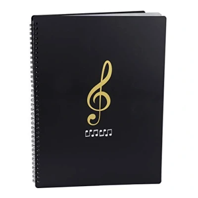 Immagine di Raccoglitore porta Spartiti Musicali, Cartelle Portaspartiti Per Fogli in Formato A4, clef Scrivibile Borsa Documenti Musicale Suonatori di Strumenti