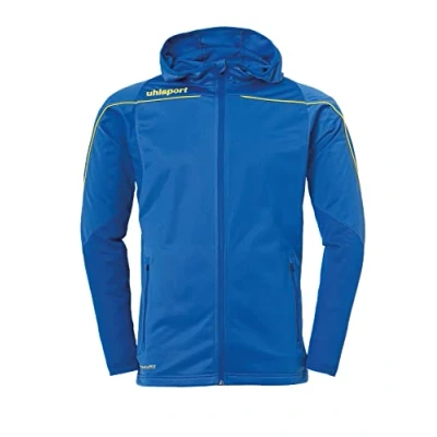 Immagine di uhlsport Stream 22 Giacca con cappuccio, da bambino, Bambini, Giacca, 100518914, Azzurro/Giallo lime, 140