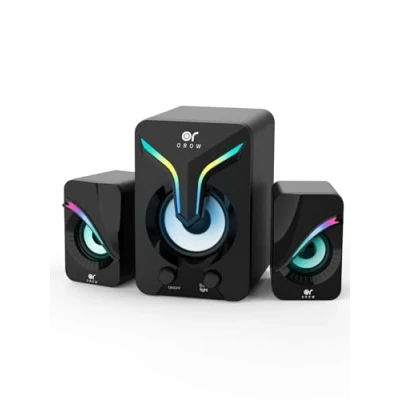 Immagine di OROW Altoparlanti PC, 2.1 Altoparlante stereo 11W Casse per pc con subwoofer, ingresso AUX da 3.5 mm, Alimentazione USB Computer, Portatile, Tablet,Monitor (S212)