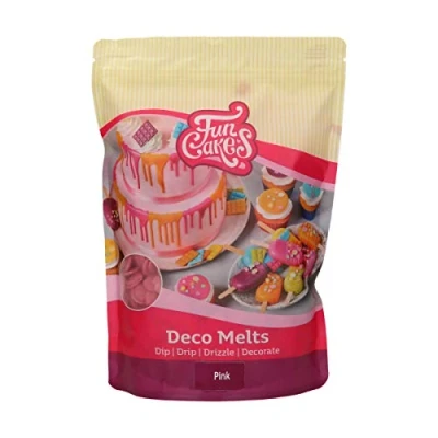 Immagine di FunCakes Deco Melts Rosa Inzuppate Sgocciolate, Spruzzate e Decorate! Sciogliere nel Microonde Versare in Ogni Stampo. Preparare Dolci, Decorare Torte, Biscotti Cupcake! 1 kg