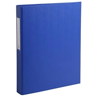 Immagine di Exacompta 54382E 1 Raccoglitore Rigido Foderato Polipropilene 2 Anelli Tondi 25 mm in Terza di Copertina Dorso 40 F.to Esterno 25.5x32 cm per A4 Colore Blu