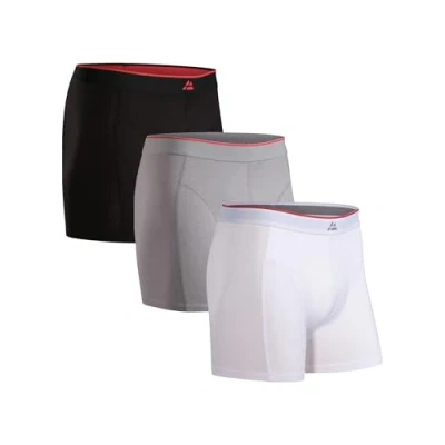 Immagine di DANISH ENDURANCE 3 Boxer Uomo in Fibra di bambù, Aderenti, Comodi e Morbidi, Intimo Classico, Nero, 4XL