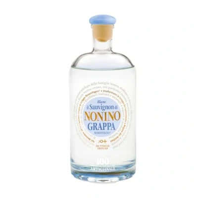 Immagine di Grappa Monovitigno Sauvignon Blanc 41, elegante e aromatica dal profumo di vaniglia Bottiglia in vetro da 700 ml