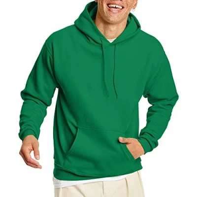 Immagine di Hanes EcoSmart Felpa con Cappuccio da Uomo, in Pile, Verde Kelly, Small