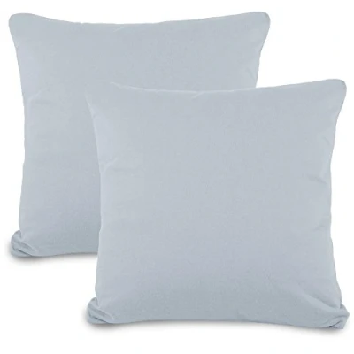 Immagine di aqua textil Classic Line Federa Set da 2 Cerniera Cotone 80 x cm Grigio Argento
