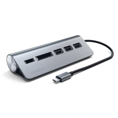 Immagine di Satechi ST TCHCRM Hub combinato USB Grigio Siderale