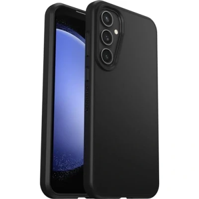 Immagine di Cover per Samsung Galaxy S23 FE OtterBox Sleek,resistente a shock e cadute fino 2 metri,cover ultrasottile ,testata norme anti caduta MIL STD 810G, Nero, Senza Retail Package