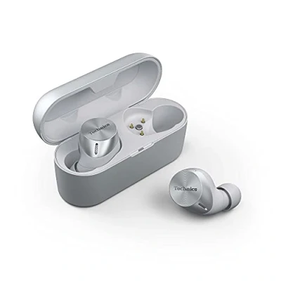 Immagine di Technics EAH AZ60 Cuffie Wireless In Ear, Auricolari Bluetooth, Cancellazione Rumore, Durata della Batteria di 24 Ore, Argento