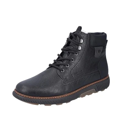 Immagine di Rieker B3342, Stivali Stringati Uomo, Nero, 42 EU Larga