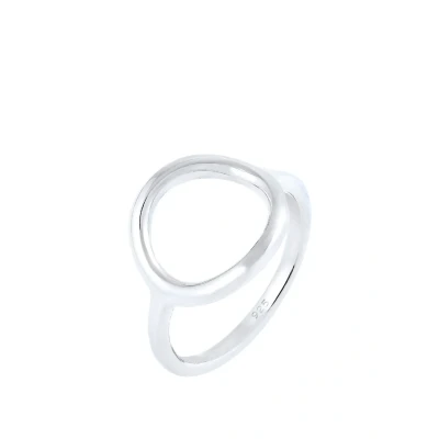 Immagine di Elli Basic Circle GEO Anello silvercoloured, Donna, Taglia: 54, Silver coloured