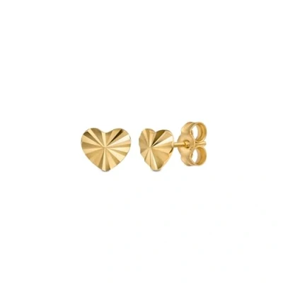 Immagine di Amberta Allure Orecchini a Lobo Piccoli in Oro 9 Carati per Donna Cuore: Cuore