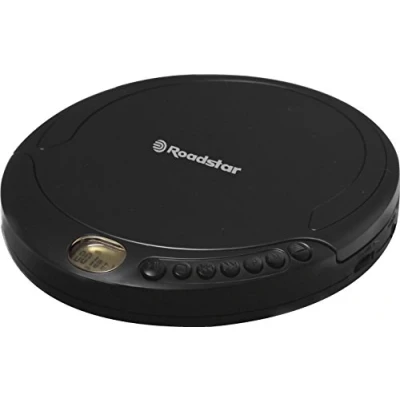 Immagine di Roadstar PCD 498NMP/BK Discman Lettore CD MP3 / WMA, CDA, R, RW, Portatile con Auricolari Inclusi, senza Fili, Funzione Anti Shock, Display LCD, Batterie, Cavo USB, Nero
